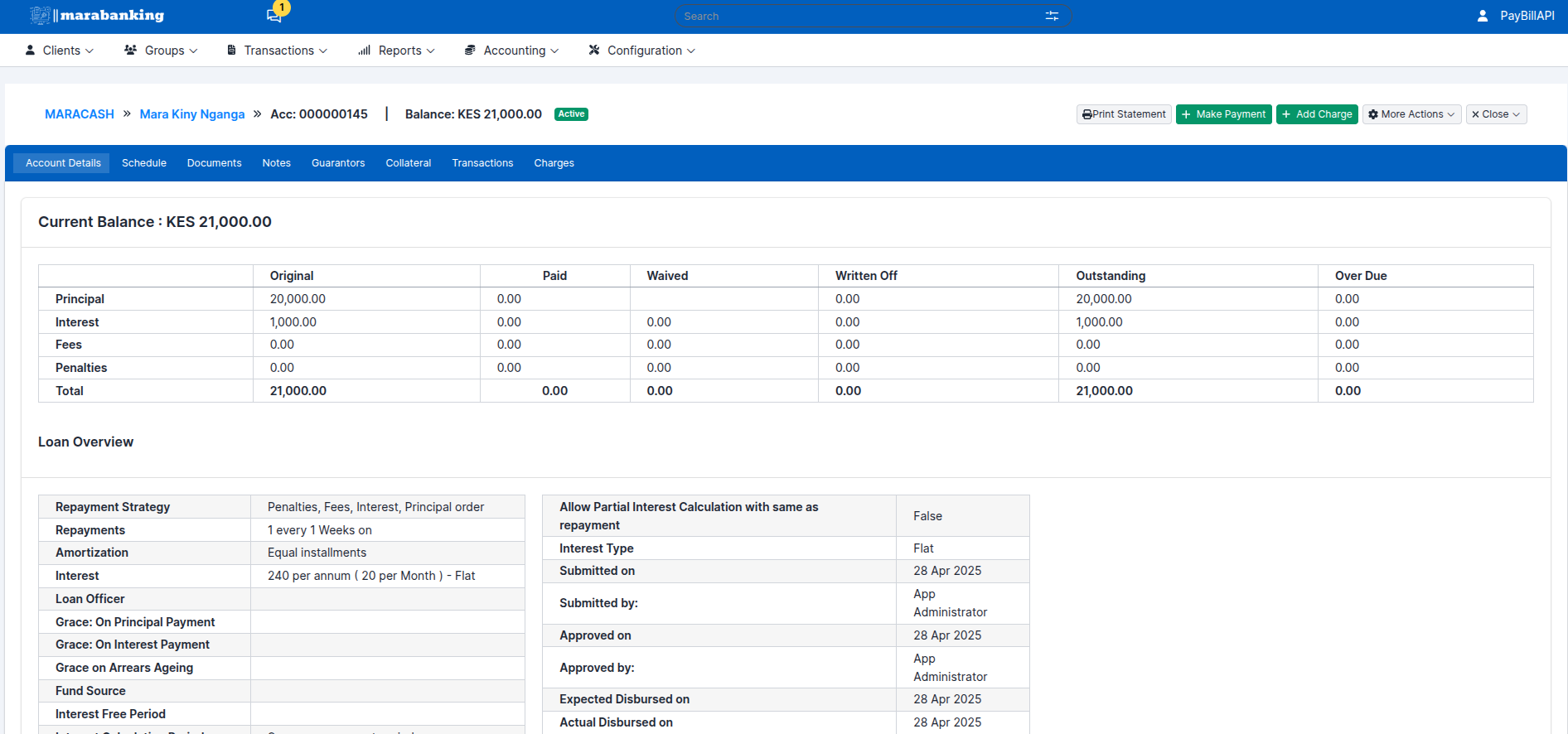 SACCO Digital Lending System Interface